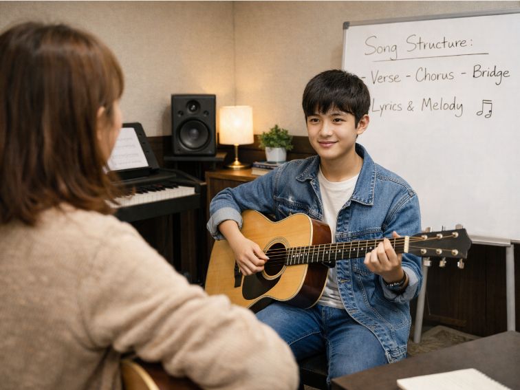 개인별 목표 기반 레슨 장면